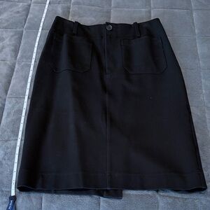 Anthropologie Maeve Black Pencil Skirt